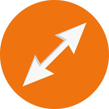 Basit ok simgesi vektör illüstrasyonu