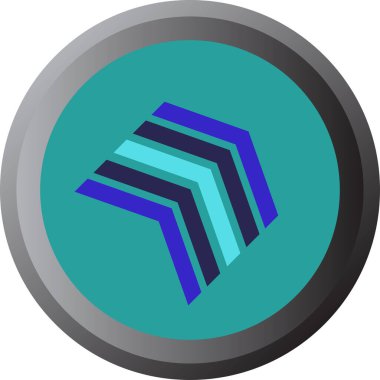 eğik ok simgesi, vektör illüstrasyonu