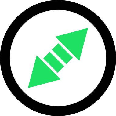 Basit ok simgesi vektör illüstrasyonu