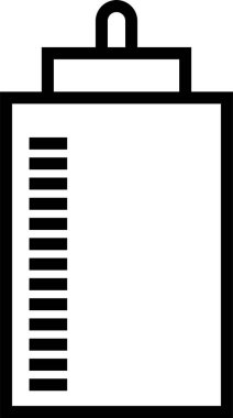 Çocuklar için şişe vektör illüstrasyonu