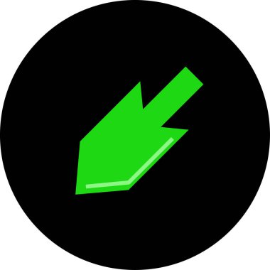 Basit ok simgesi vektör illüstrasyonu