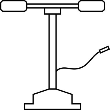 Hava Pompası Simgesi. Hava pompası sanat logosu. Vektör İllüstrasyonu.