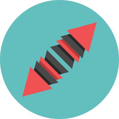 Basit ok simgesi vektör illüstrasyonu