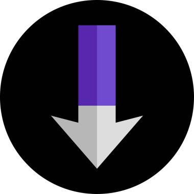 Basit ok simgesi vektör illüstrasyonu