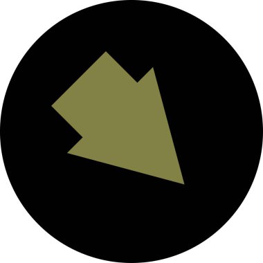 ok Ağı simgesi basit illüstrasyon 