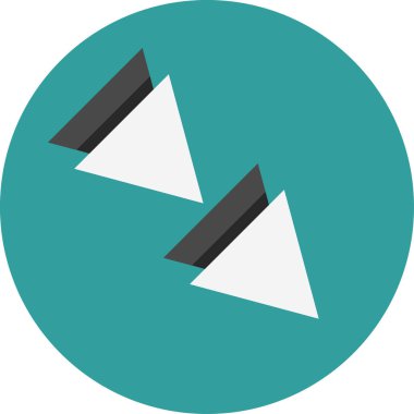 ok işareti simgesi, vektör çizimi 