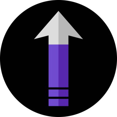 ok yukarı simgesi, vektör illüstrasyonu