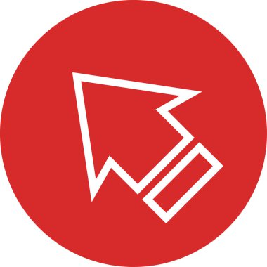 ok yönü simgesi ana hat biçiminde