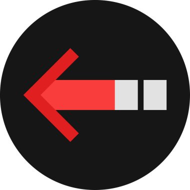 Eğilim biçimi izole edilmiş arkaplanda ok simgesi