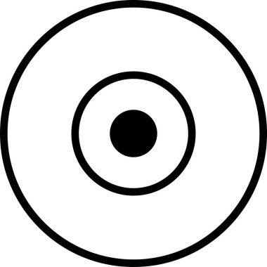 CD mi? Web simgesi basit illüstrasyon