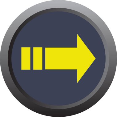 arrow right vector icon, vector illustration