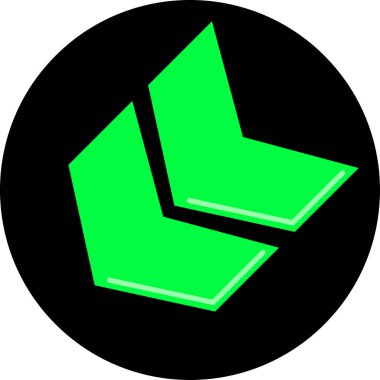 ok Ağı simgesi basit illüstrasyon 