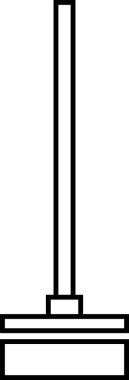 Yer Temizleme simgesi vektör görüntüsü. Mobil uygulama web uygulaması ve yazdırma ortamı için uygundur.