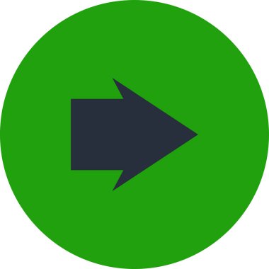 ok işareti simgesi, vektör çizimi 