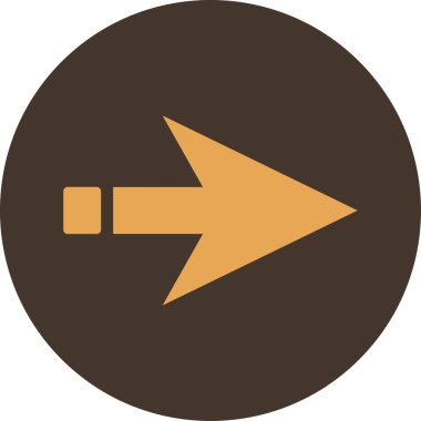 ok işareti simgesi, vektör çizimi 