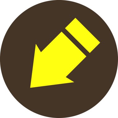 ok işareti simgesi, vektör çizimi 