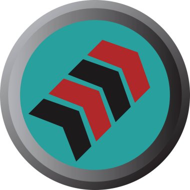 eğik ok simgesi, vektör illüstrasyonu