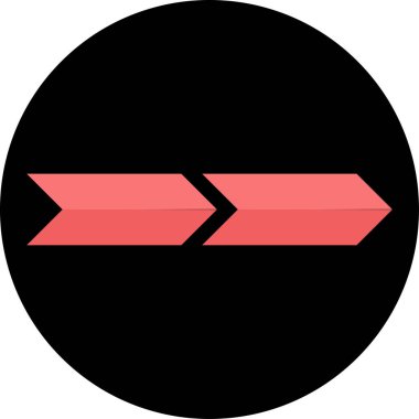 ok işareti simgesi, vektör çizimi 