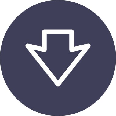 ok basit web simgesi, vektör illüstrasyonu 