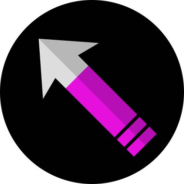 ok işareti simgesi, vektör çizimi 