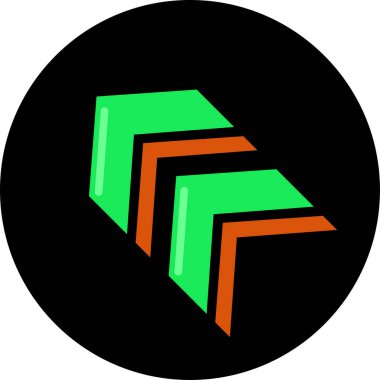 eğik ok simgesi, vektör illüstrasyonu