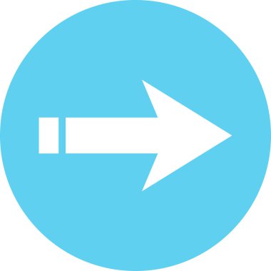 ok işareti simgesi, vektör çizimi 