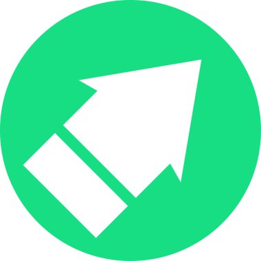 ok işareti simgesi, vektör çizimi 