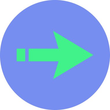 ok işareti simgesi, vektör çizimi 