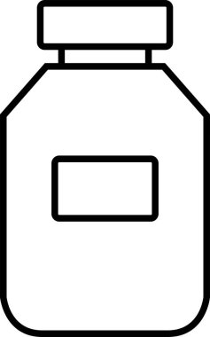 Kavanoz ikonu vektör illüstrasyonu