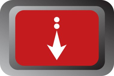 ok simgesi vektör illüstrasyonu