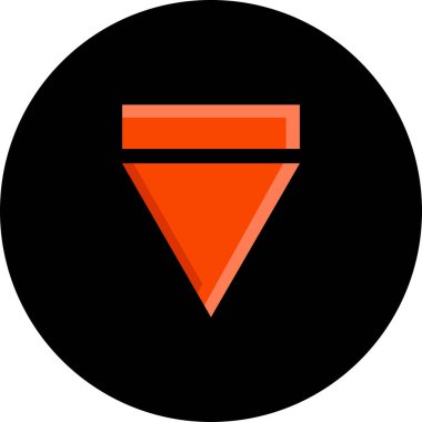 ok basit web simgesi, vektör illüstrasyonu 