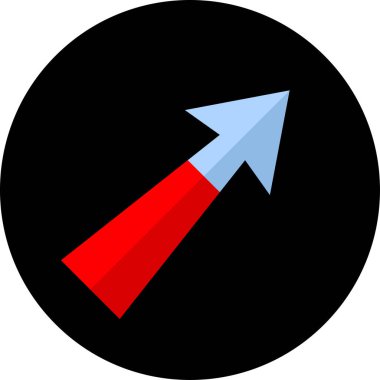 ok simgesi vektör illüstrasyonu