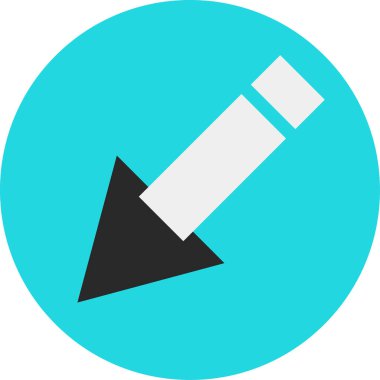 eğik ok simgesi, vektör illüstrasyonu