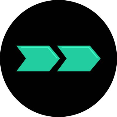 ok simgesi vektör illüstrasyonu