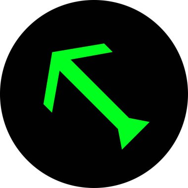 ok simgesi vektör illüstrasyonu