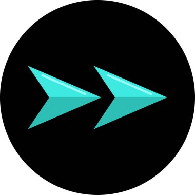 ok simgesi vektör illüstrasyonu