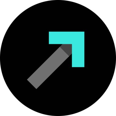 ok simgesi vektör illüstrasyonu