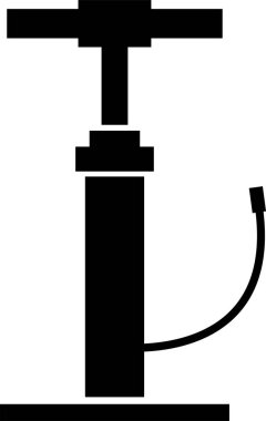 Hava Pompası Simgesi. Hava pompası sanat logosu. Vektör İllüstrasyonu.