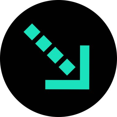 eğik ok simgesi, vektör illüstrasyonu