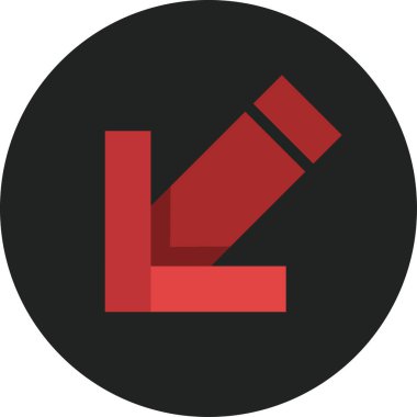 eğik ok simgesi, vektör illüstrasyonu