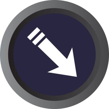 ok simgesi vektör illüstrasyonu