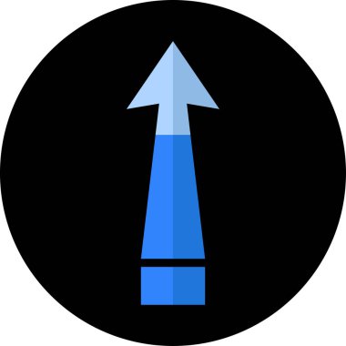 ok yukarı simgesi, vektör illüstrasyonu