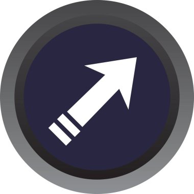 ok simgesi vektör illüstrasyonu