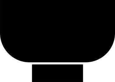 çizim kabı, ikon vektör illüstrasyonu