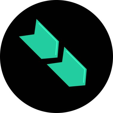 ok simgesi vektör illüstrasyonu