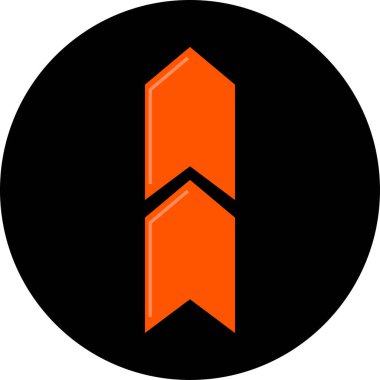 ok yukarı simgesi, vektör illüstrasyonu