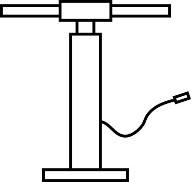 Hava Pompası Simgesi. Hava pompası sanat logosu. Vektör İllüstrasyonu.