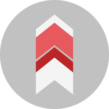 ok yukarı simgesi, vektör illüstrasyonu