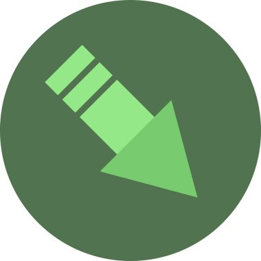 eğik ok simgesi, vektör illüstrasyonu