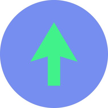 ok yukarı simgesi, vektör illüstrasyonu